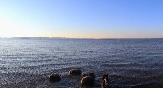 拉博德国波罗的海海滩全景图