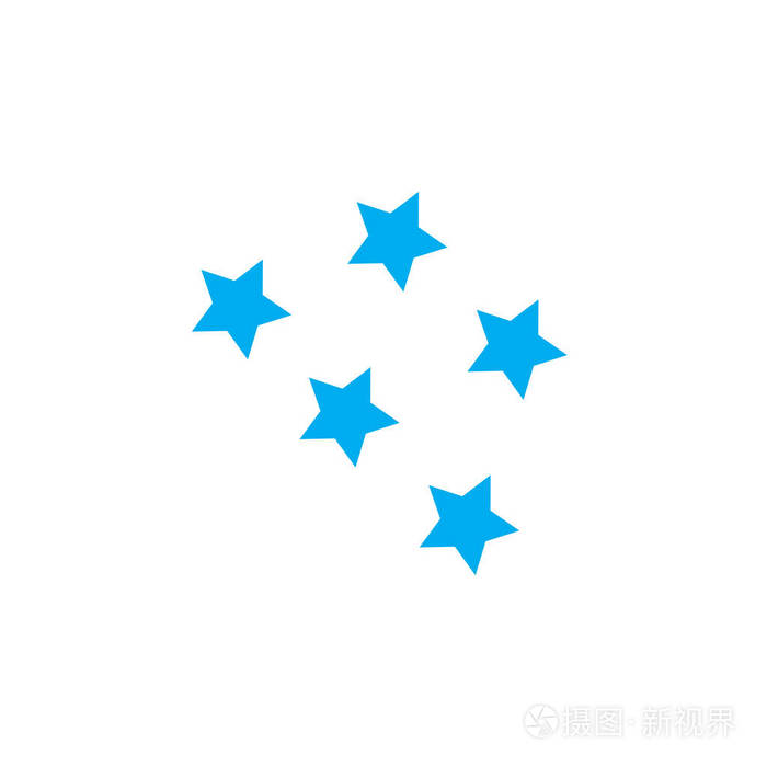 星星图标孤立在白色背景上
