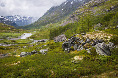 挪威国家公园jotunheimen的美丽景观