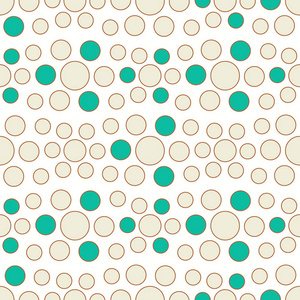 无缝抽象图案与几何图案的多色圆。