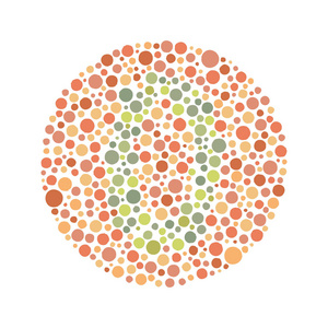 红色绿色盲测试编号0照片