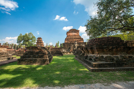 泰国素可泰历史公园的 Mahathat 寺