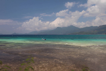 热带岛屿上的海湾。马河，塞舌尔