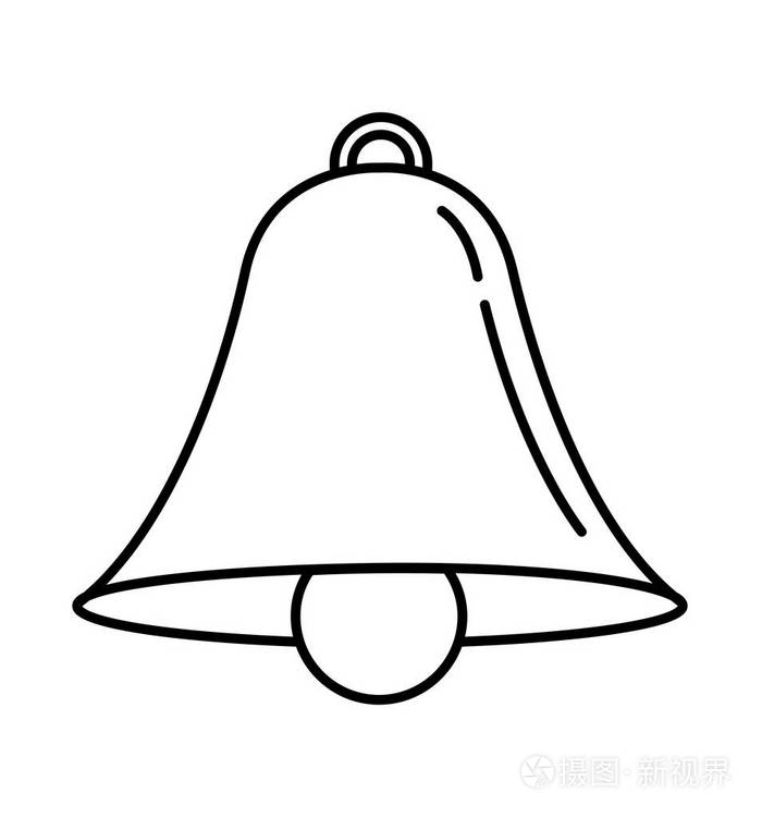 钟形轮廓图标矢量报警插画-正版商用图片14wbmu-摄图新视界