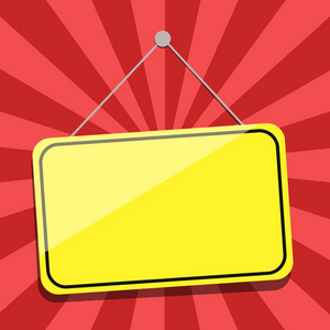 设计商业概念空副本文本为网页横幅宣传材料模拟模板空白悬挂色门窗口