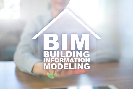 比姆构建信息建模。工业和技术概念