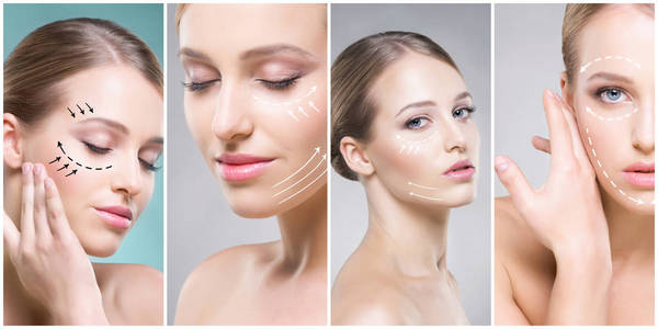 整形脸图片-整形脸素材-整形脸插画-摄图新视界