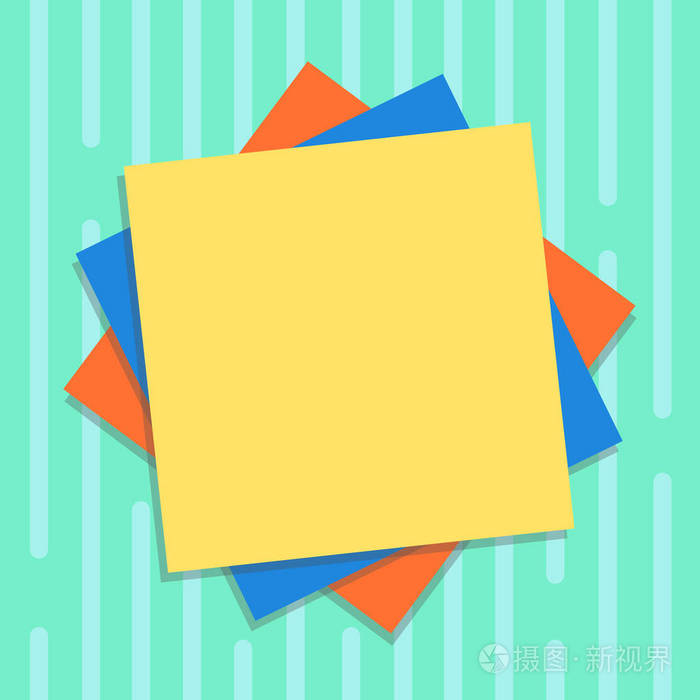 设计商业概念空复制空间现代抽象背景空白板彩色纸纸板矢量与阴影多层