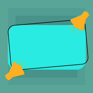 商务空模板布局为邀请贺卡推广海报凭证二兆与声音图标上的空白颜色