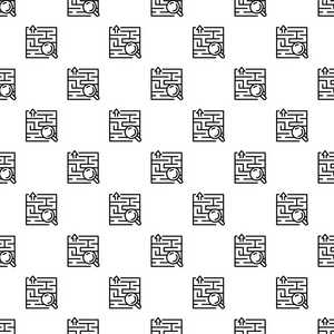 寻找解决方案模式无缝向量图片