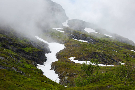 挪威国家公园Jotunheimen的美丽景观