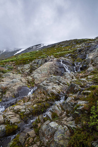 挪威国家公园Jotunheimen的美丽景观