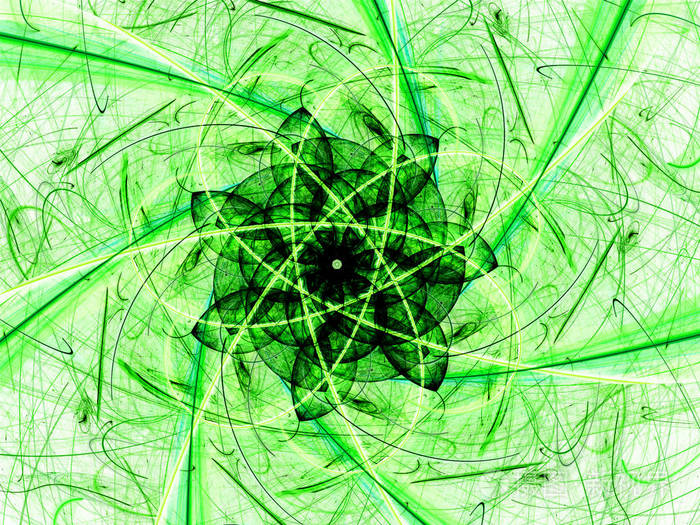 未来主义的绿色抽象背景