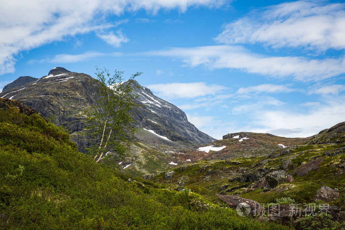 挪威国家公园jotunheimen的美丽景观