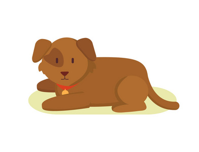 农场的看门狗忠实看门狗农场动物卡通风格海报照片