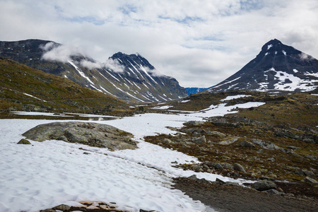 挪威国家公园Jotunheimen的美丽景观