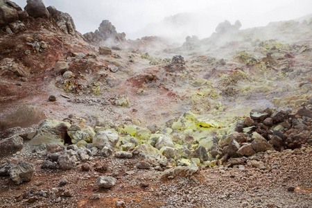 美丽的山脉全景在国家公园Landmannalaugavegur，冰岛。