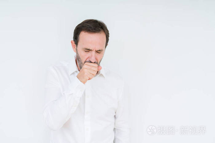 优雅的老人在孤立的背景下感到不适和咳嗽作为感冒或支气管炎的症状 医疗保健概念 照片 正版商用图片14xsy1 摄图新视界 优雅的老人在孤立的背景下感到不适和咳嗽作为感冒或支气管炎的症状 医疗保健概念 照片 正版商用图片14xsy1 摄图新视界