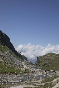 印度喜马查尔邦 rohtang 山口。连接喜马查尔邦马纳利拉拉克和斯皮蒂山谷