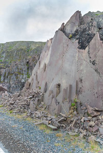 巴伦支海海岸的岩石悬崖varangerhalvoya国家公园varanger半岛芬兰马克挪威