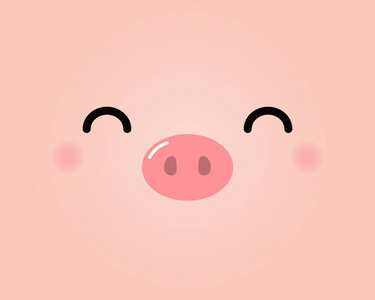 中国节日的贺卡2019年中国新年贺卡与可爱的猪脸.