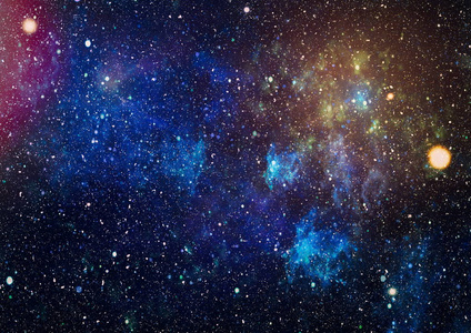 星空外层空间背景纹理. 七彩星空夜空背景照片