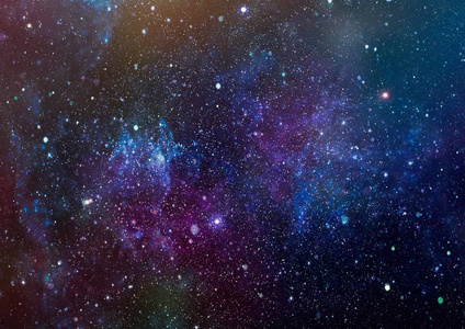 星空外层空间背景纹理. 七彩星空夜空背景照片
