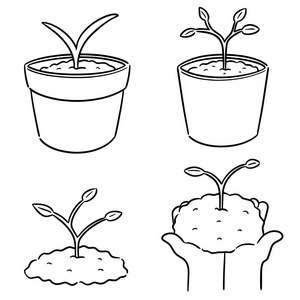 种植的涂鸦图片-种植的涂鸦素材-种植的涂鸦插画-摄图新视界