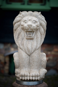 石头做的狮子的雕塑
