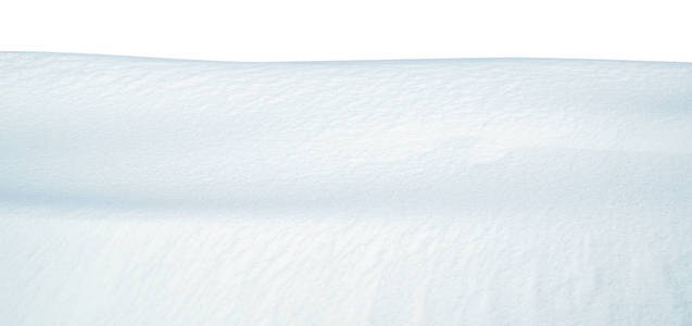 白色背景上孤立的雪