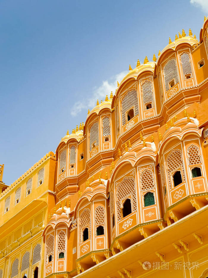 哈瓦玛哈宫(风宫)印度斋浦尔拉贾斯坦的建筑细节