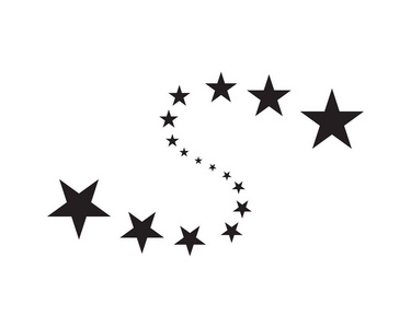 明星标志模板矢量图标插图
