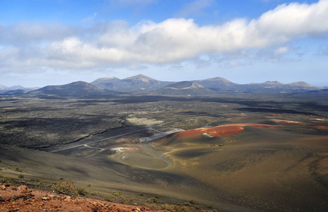 蒂曼法亚国家公园兰萨罗特加那利群岛西班牙彩色火山口