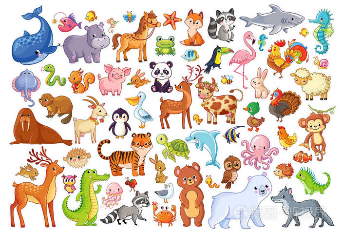 大型各类卡通动物卡通形象