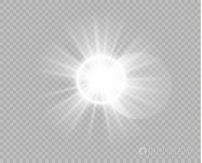 装饰元素覆盖闪光, 爆炸, 明星闪耀.矢量设计装饰的新年, 圣诞节.