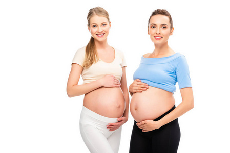 2.两个怀着肚子的孕妇在白种人身上互相疏远