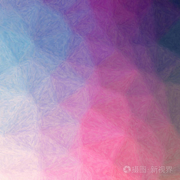抽象紫色和蓝色impasto广场背景插图