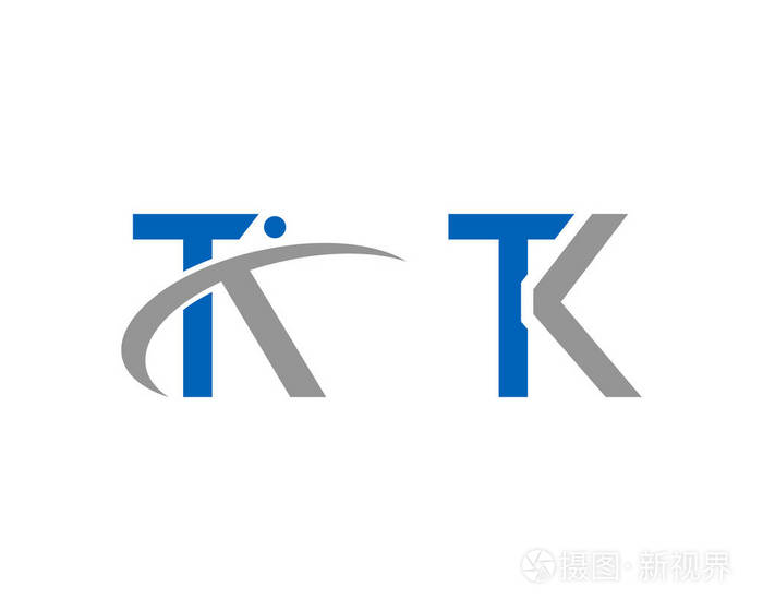 一套tk字母标志设计模板矢量