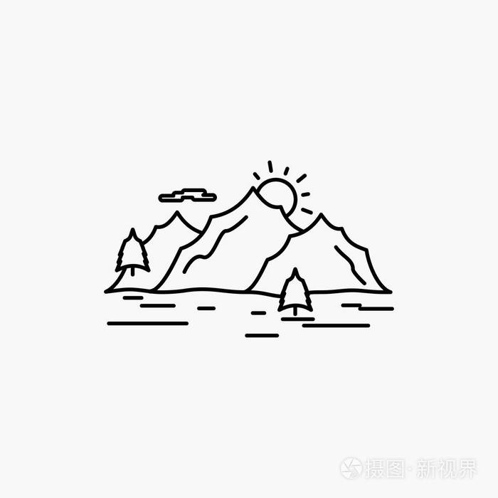 下载小样发票合同问题/举报风景树木山景观孤立山体自然矢量湖风景