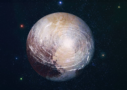 由美国宇航局提供的这幅图像的星系元素