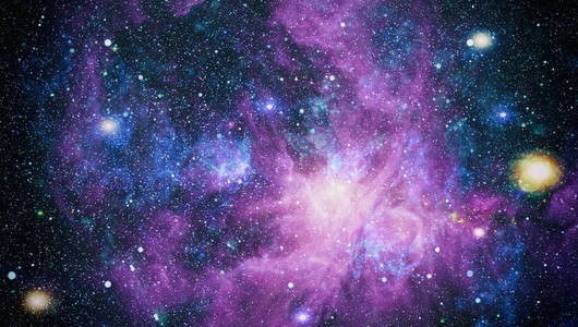 太空远离地球多光年。 由美国宇航局提供的这幅图像的元素
