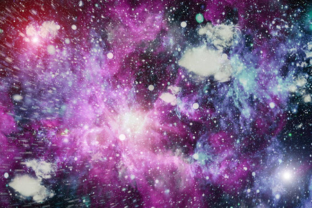 太空远离地球多光年。 由美国宇航局提供的这幅图像的元素