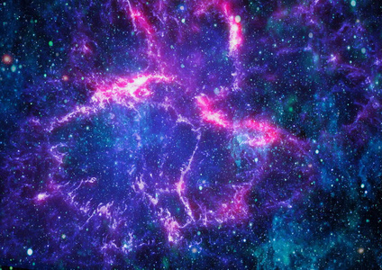 太空中的星云和星系。 这幅图像的元素由美国宇航局提供。