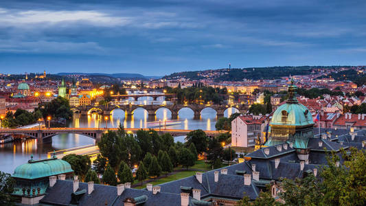 布拉格市和捷克共和国布拉格老城查尔斯桥