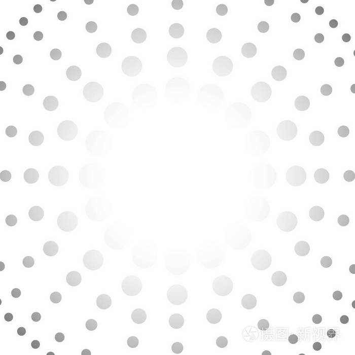 矢量:白色背景上的抽象灰色圆圈