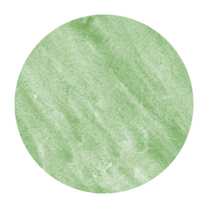 深绿色手绘水彩圆形框架背景纹理与污渍。 现代设计元素