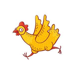 动画公鸡打鸣图片