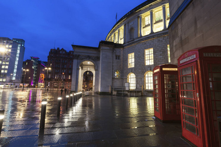 曼彻斯特中央图书馆。 曼彻斯特西北英格兰联合王国。
