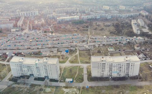 住宅区顶部的景色图片