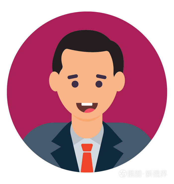 商人平面图标设计企业家